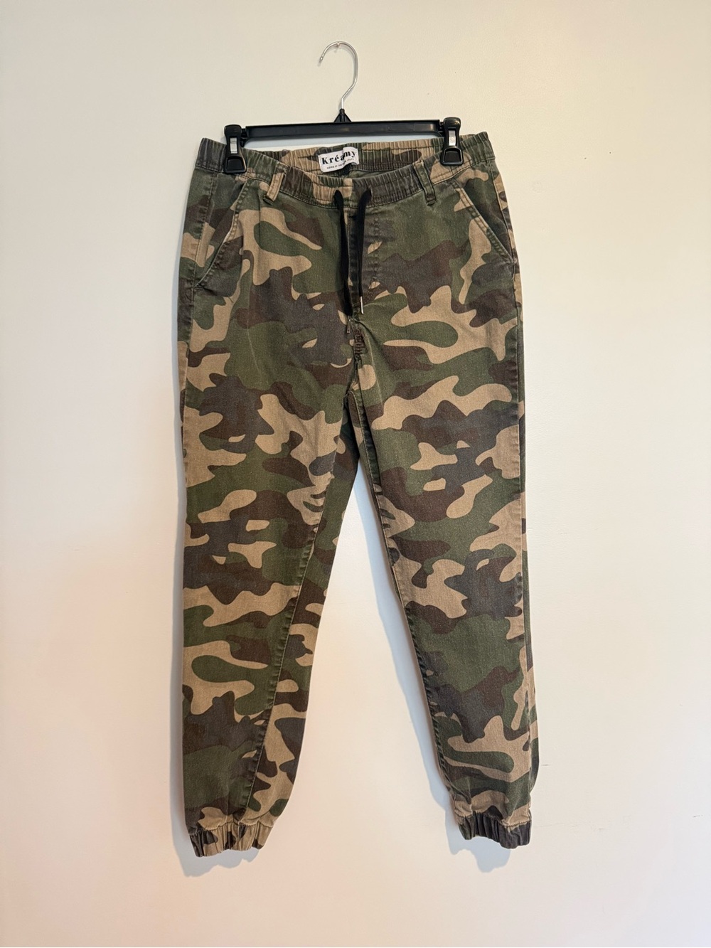 Kreamy Camo Jogger Pants - Green Camo